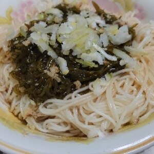 ぶっかけめかぶっかけそうめん